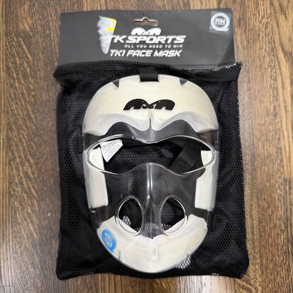 TK1 Player Mask NFHS Field Hockey Penalty Corner Mask Clear Plastic